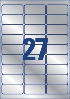 AVERY ultrasterke zilverkleurige etiketten 63,5 x 29,6 mm 540 stuks-2