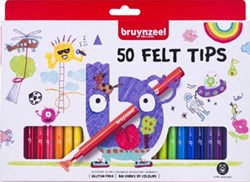 Viltstift Bruynzeel set á 50 kleuren