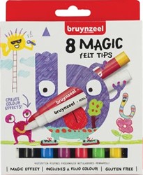 Bruynzeel Magic viltstiften etui van 8 stuks