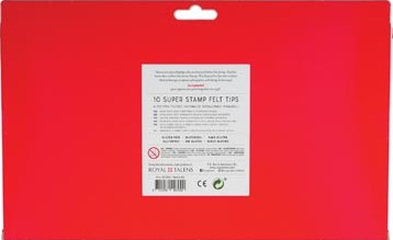 Bruynzeel Kids viltstiften Super Stamp, etui van 10 geassorteerde kleuren-3