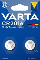 CR2016 knoopcel batterij Lithium Varta 2 stuks