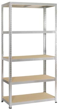 Stellingkast met 5 spaanplaat legborden 176 x 90 x 45cm Strong 175