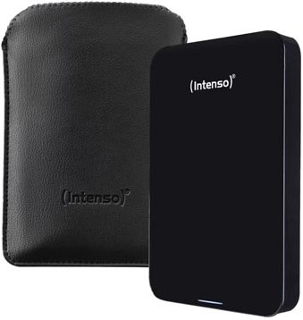 Intenso Memory Case draagbare harde schijf 4 TB zwart met beschermingsetui
