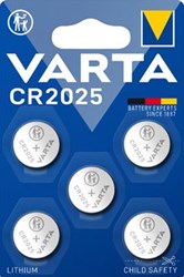 Knoopcel batterij Varta CR2025 lithium 5 stuks