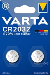Knoopcel batterij Varta CR2032 niet oplaadbaar 2 stuks