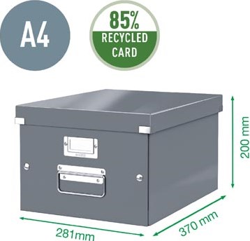 Leitz Opbergdoos Wow Click & Store ft A4, blauw-2