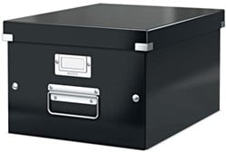 Leitz Opbergdoos Wow Click & Store ft A4, zwart