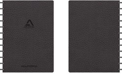A4 notitieboek geruit zwart Adoc Business schrift