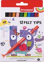 Bruynzeel viltstiften etui met 12 stuks