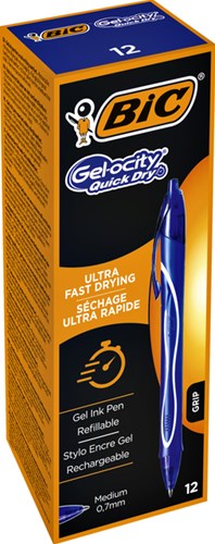 Gelpennen Bic Gelocity quick dry 0.3mm blauw-2
