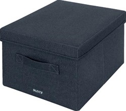 Leitz stoffen opbergdoos medium grijs set van 2 stuks