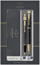 Parker IM Balpen en vulpen Black GT