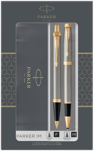 Balpen en Rollerball Parker IM Brushed Metal GT