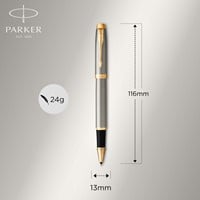 Balpen en Rollerball Parker IM Brushed Metal GT-3