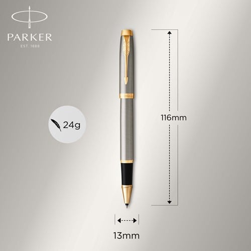Balpen en Rollerball Parker IM Brushed Metal GT-3