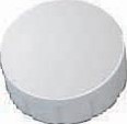 Ronde magneet diameter 15 mm wit doos van 10 stuks