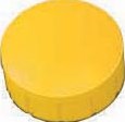 Ronde magneten diameter 15 x 7 mm geel doos met 10 stuks