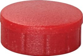 Ronde magneet diameter 15 mm rood doos van 10 stuks-2