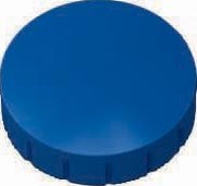 Ronde magneet diameter 24 mm blauw doos van 10 stuks