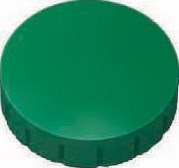 Ronde magneet diameter 24 mm groen doos van 10 stuks