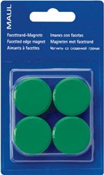 Ronde magneet diameter 38 mm groen blister van 2 stuks