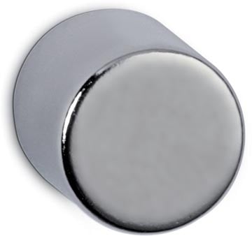 Neodymium magneet MAUL koker 10x10mm 4kg nikkel