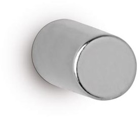 MAUL neodymium schijfmagneet Ø5x10mm 1,1kg blister 10 zilver whitebord