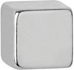 Neodymium kubusmagneet 7 x 7 x 7 mm trekkracht 1,6 kg zilver 10 stuks