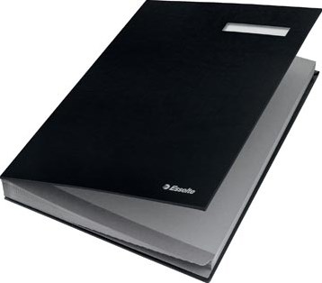 Esselte handtekenmap, A4 formaat, 20 vakken, zwart