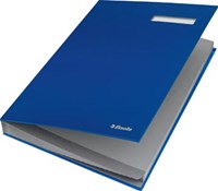 Esselte handtekenmap, A4 formaat, 20 vakken, blauw