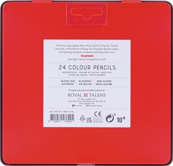 Bruynzeel kleurpotloden metalen doos van 24 stuks-3