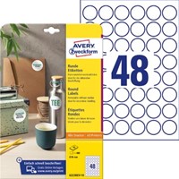 Avery Zweckform ronde etiketten diameter 30 mm wit afneembaar 480 etiketten 10 vellen-2