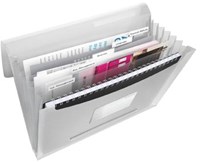 Esselte sorteermap Vivida kunststof 6 vakken wit