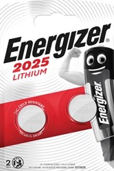 Energizer knoopcellen Lithium Electronics CR2025, 2 stuks
