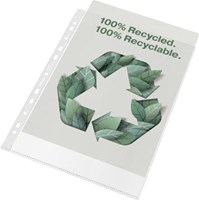 Showtas gerecycled A4 70 micron 11-rings transparant doos van 100 stuks Esselte-2
