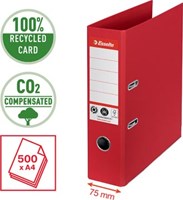 Esselte ordner No.1  CO2 Gecompenseerd A4 7,5 cm rood-2