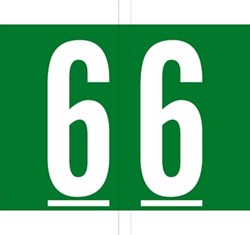 Codetab 6 rol van 500 tabs donker groen