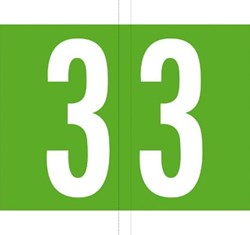 Codetab 3 rol van 500 tabs licht groen