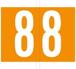 Codetab 8 rol van 500 tabs oranje