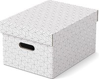 Esselte Home opbergdoos 26,5 x 36,5 x 20,5 cm wit pak van 3 stuks