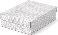Esselte Home opberg- en geschenkdoos 26,5 x 36 x 10 cm wit pak van 3 stuks