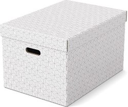 Esselte Home opbergdoos 35,5 x 51 x 30,5 cm wit pak van 3 stuks