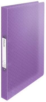 Esselte Colour'Breeze ringmap 2 ringen PP A4 met soepele kaft lavendel