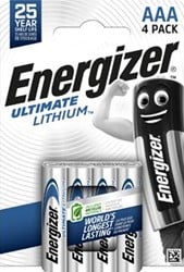 AAA batterij Energizer Ultimate Lithium 4 stuks