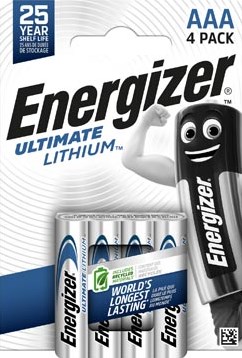 AAA batterij Energizer Ultimate Lithium 4 stuks
