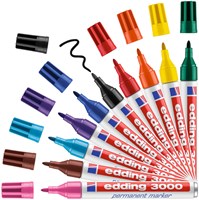 Edding 3000 permanent marker blauw 1,5-3mm-10