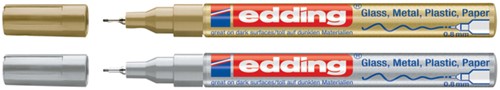 Edding paintmarker e-780 zilver, op blister-3