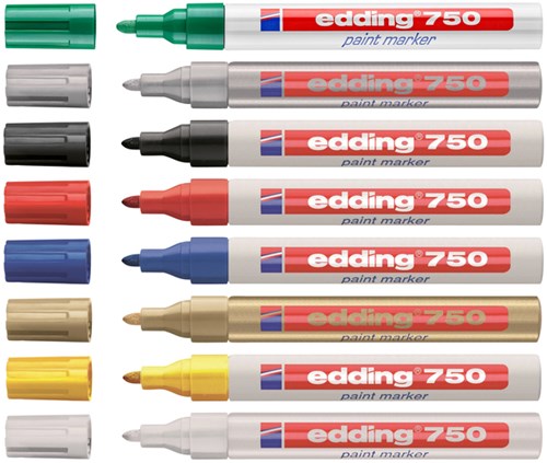 Lakmarker Edding 750 blauw 2-4mm permanent-2