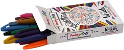 Brush stiften Pentel Sign SES15C etui à 12 assorti
