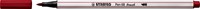 Brush stiften STABILO Pen 568/50 donkerrood
